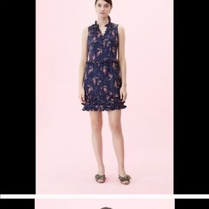 NWT Rebecca Taylor Ivie Fleur Print Jacquard Dress